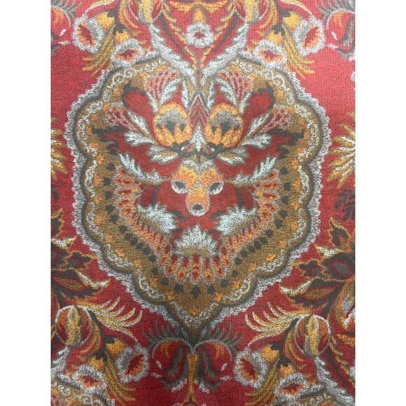 Soft Surroundings Size Medium Spice Market Burnt Orange Paisley Swing Tunic Top - Picture 6 of 8